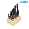9Pcs Boring Bar Set for Lathe Tool (1/2" Shank, Carbide Tipped)