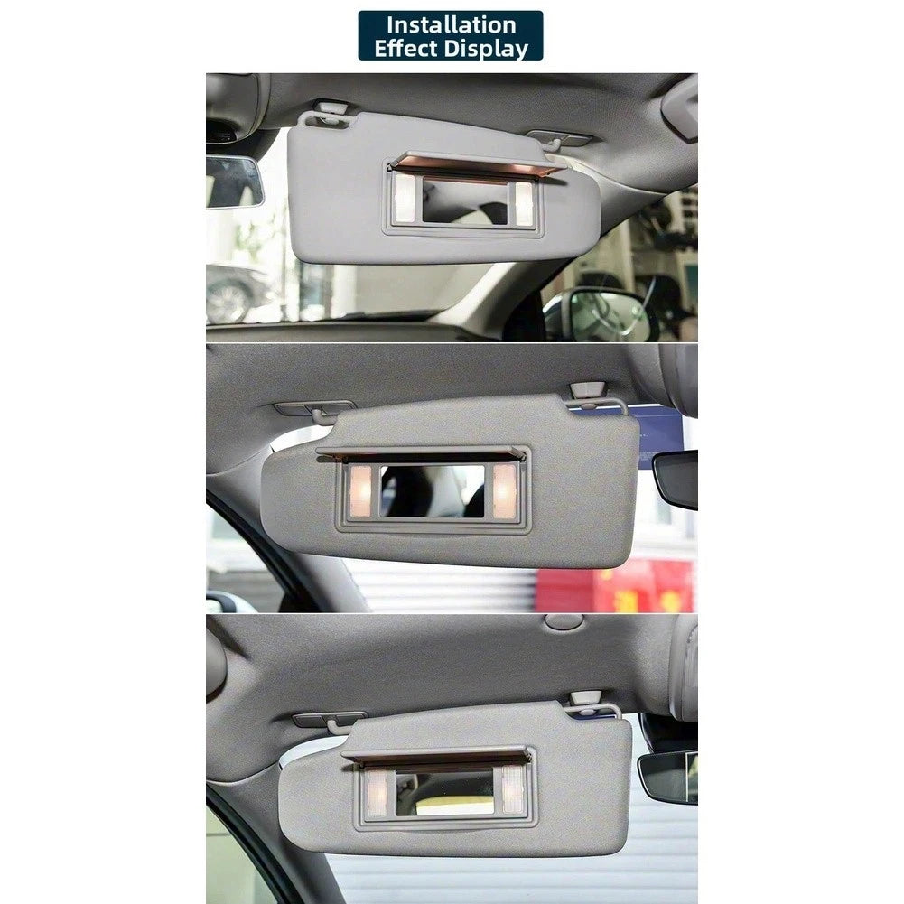 Gray Makeup Mirror Cover for Volvo S60L (2015–2019) 185 x 71 mm