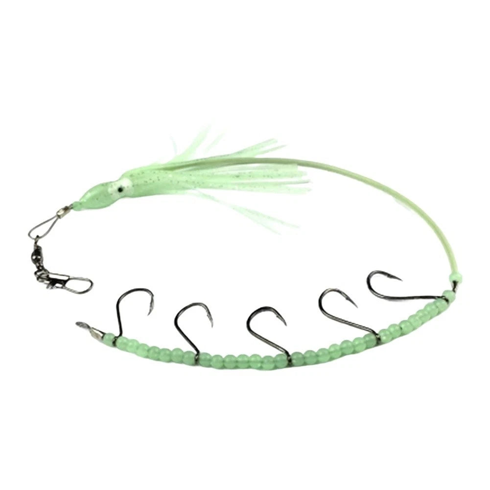 Steel Wire Trolling Lure 7 Strand for Offshore Fishing (Glow Effect)