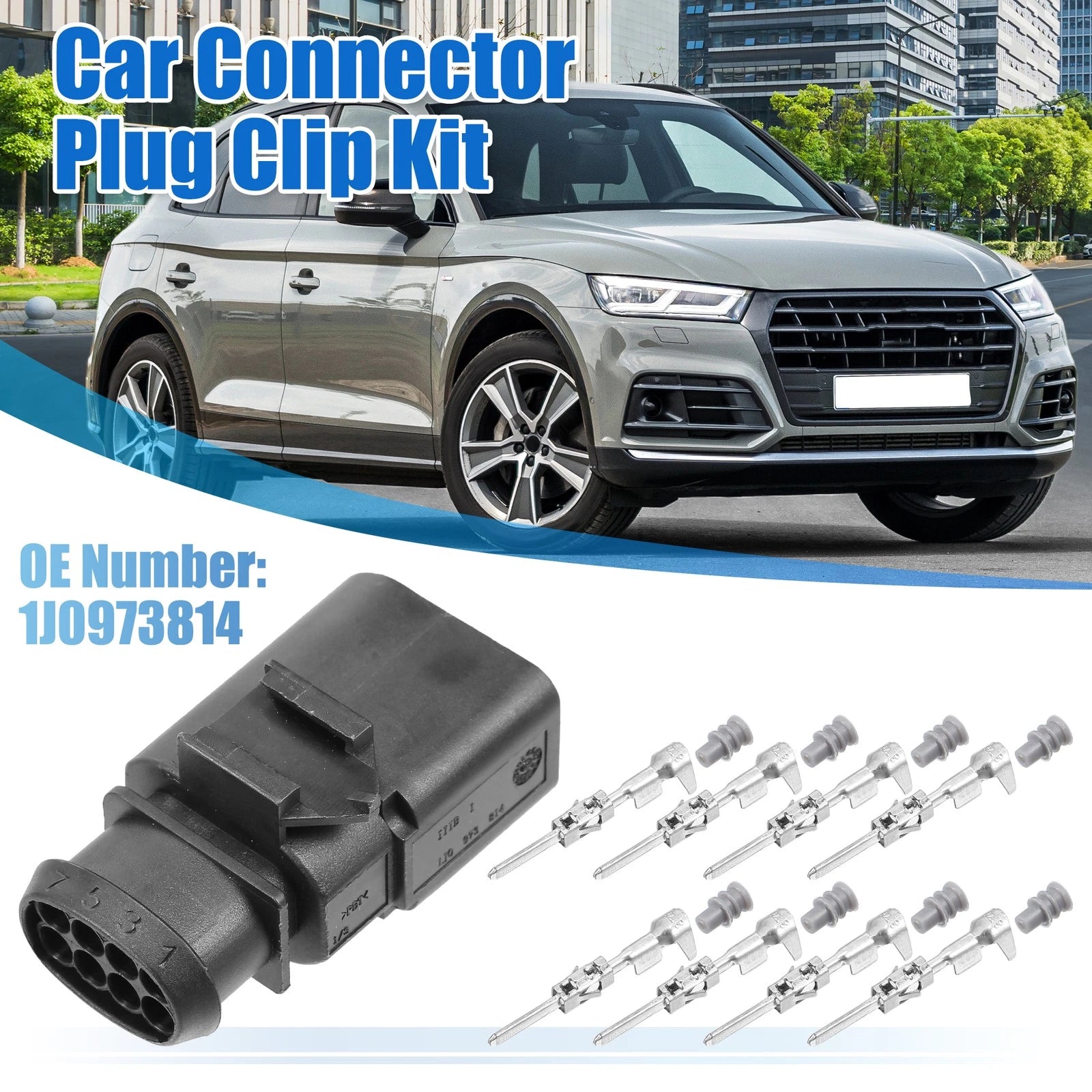 8 Pin Sealed Connector Plug Kit for VW Audi (2005–2018)