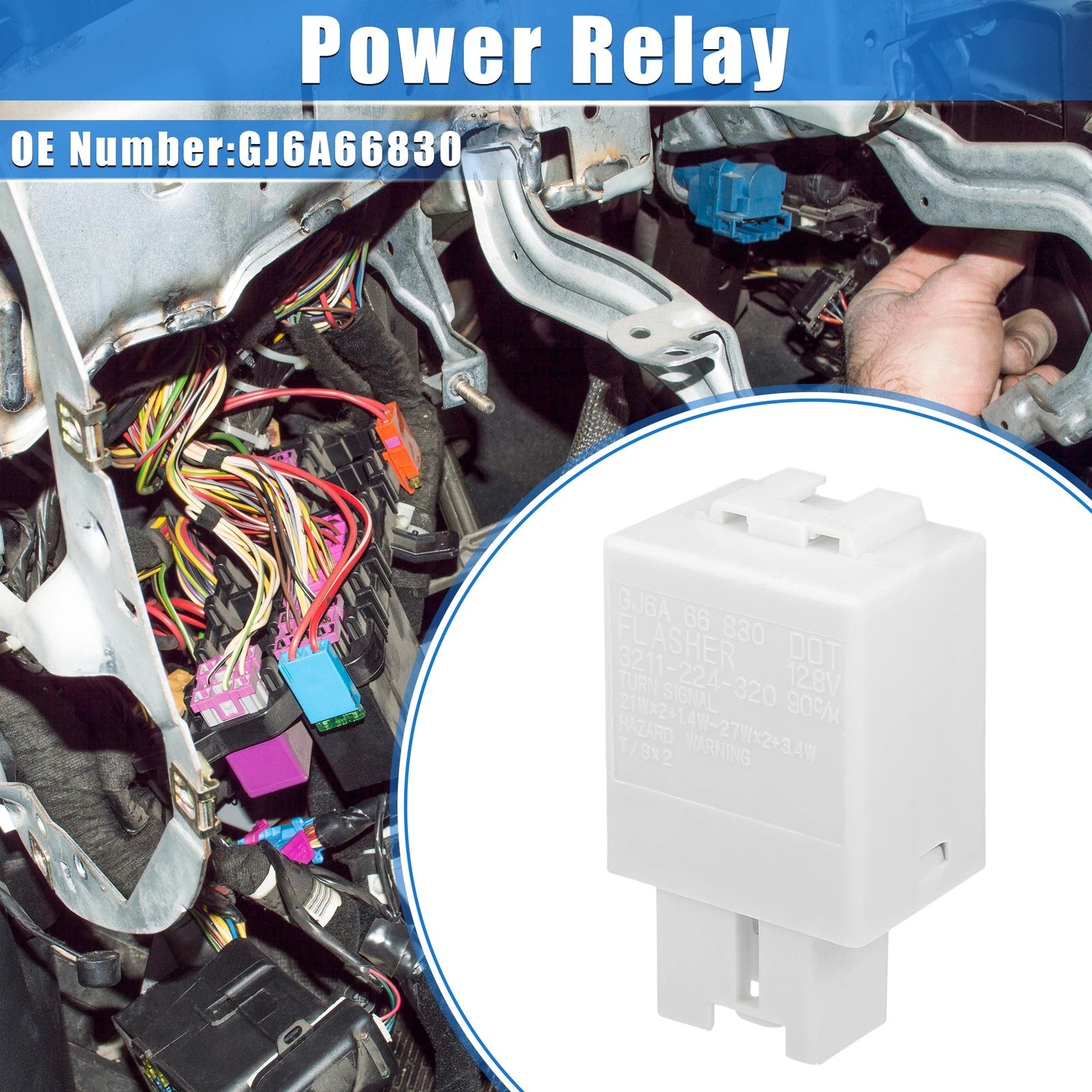 Car Relay 12V 40A 7 Pin Replacement for Chevrolet Cruze (2011–2019)
