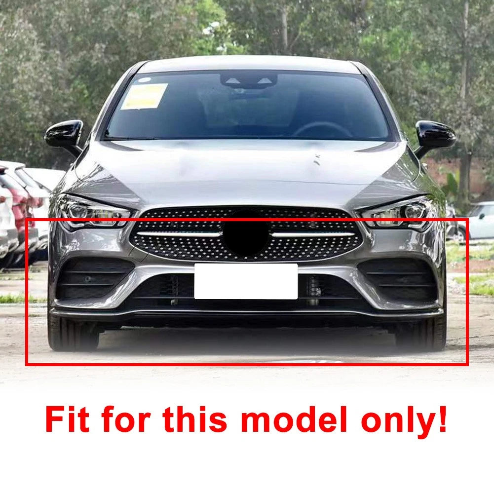 2pc Gloss Black Front Bumper Fin Flaps for Mercedes Benz CLA C118 (2020–Present)