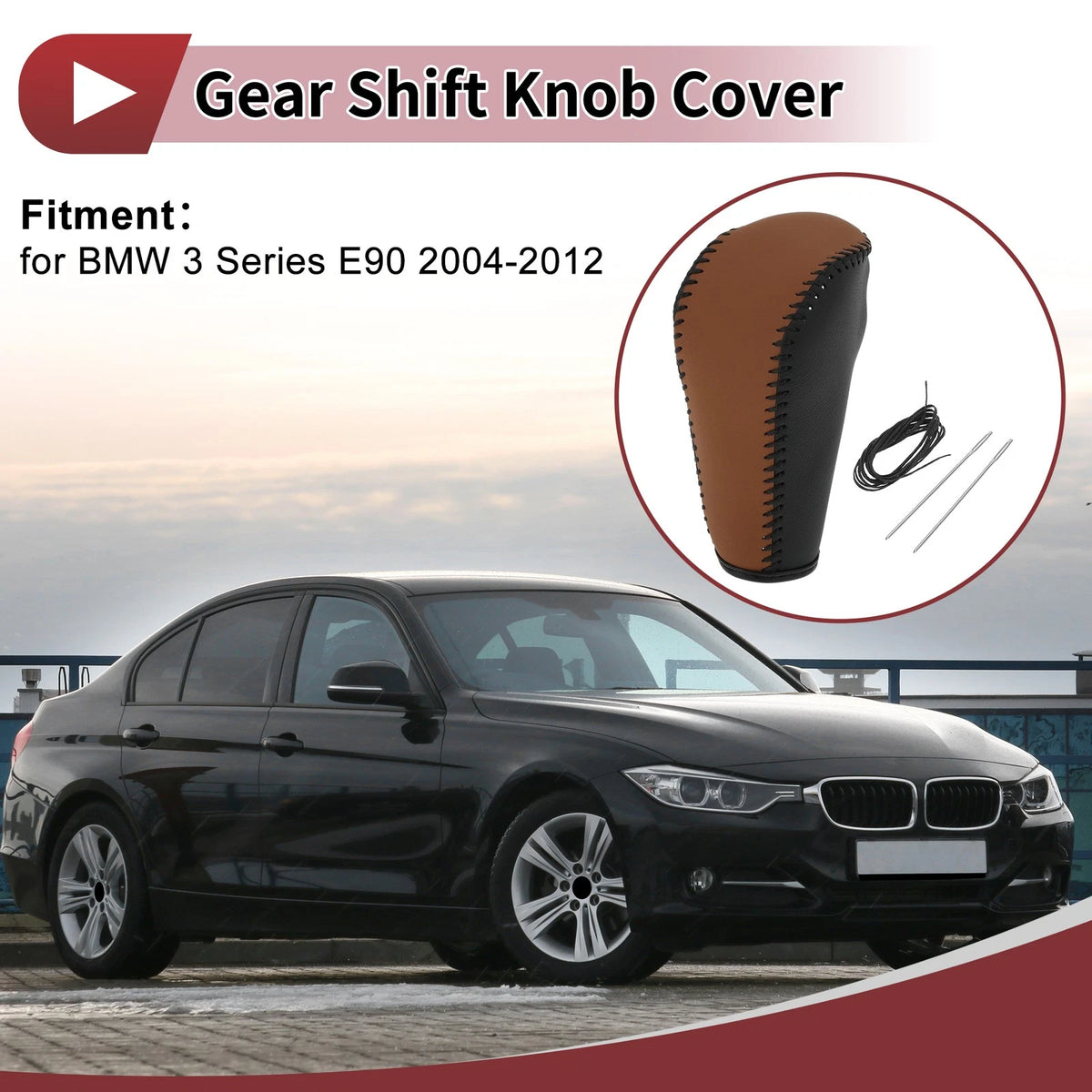 Gear Shift Knob Cover Replacement for BMW 3 Series E90 (2004–2012)