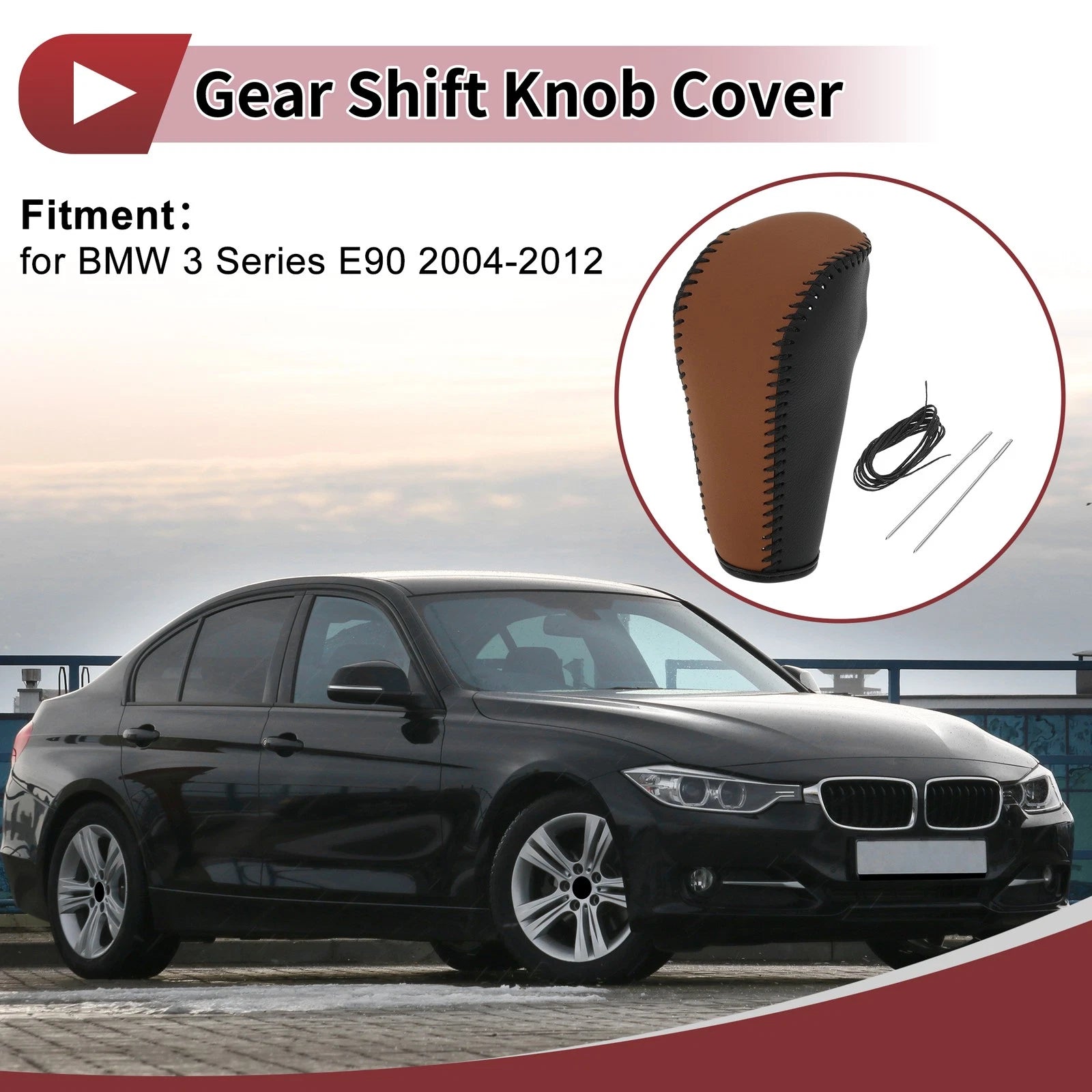 Gear Shift Knob Cover Replacement for BMW 3 Series E90 (2004–2012)