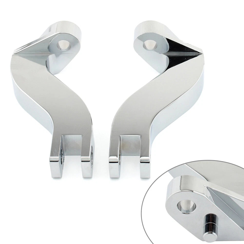 Passenger Rear Foot Peg Mount Bracket for Harley Davidson Touring (1993–2023) Chrome