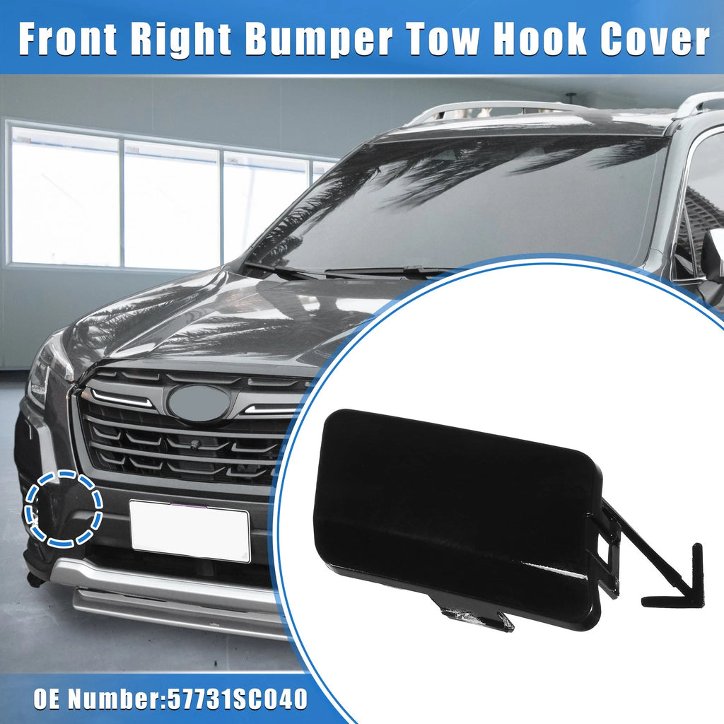 Tow Hook Cover for Subaru Forester (2009–2013) - Front Right, Black