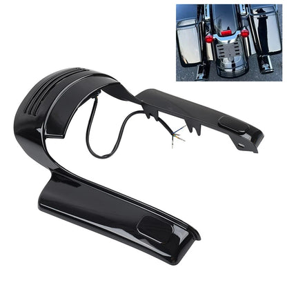 Rear Mudguard Fascia Extension Filler with Light for Harley Road King (2009–2013)