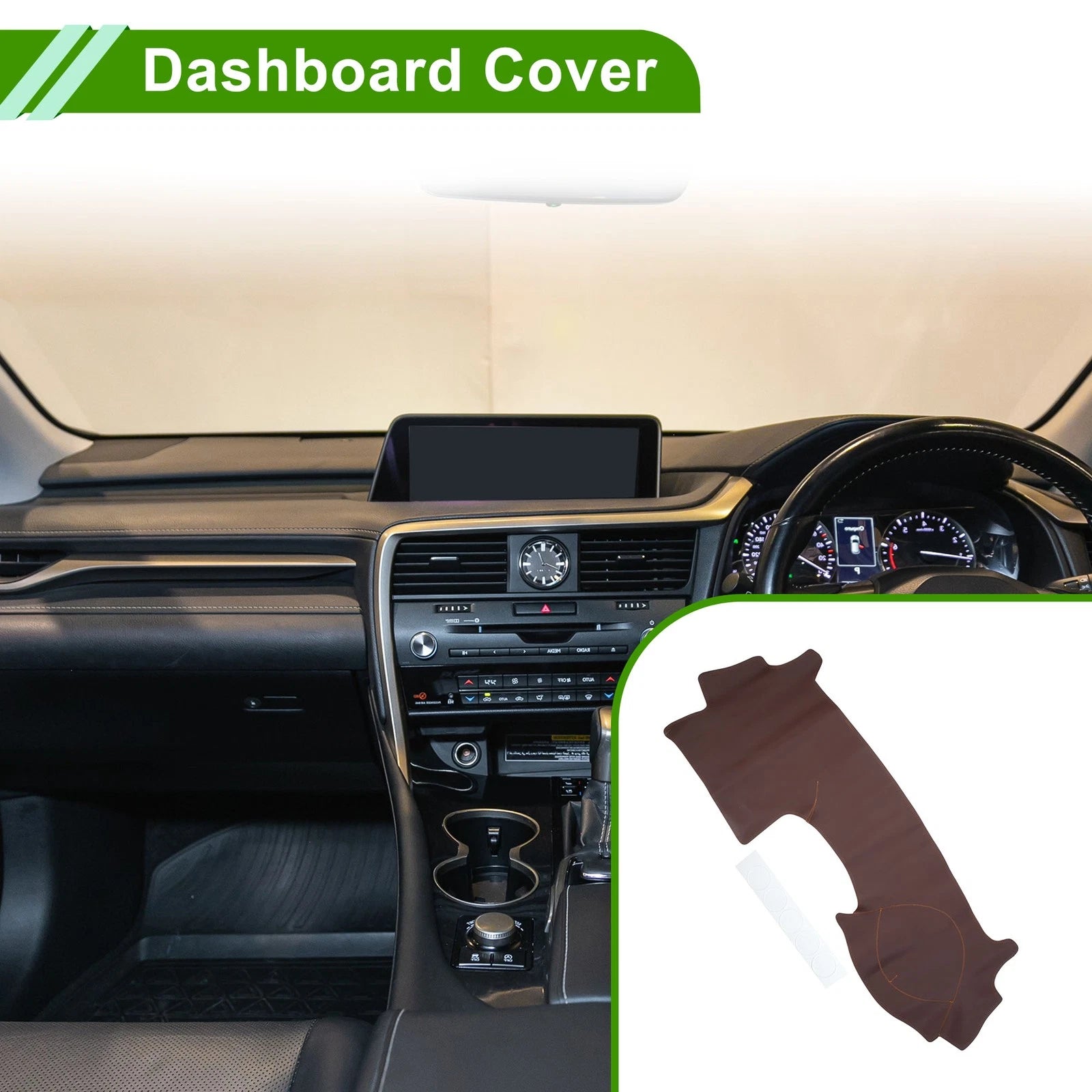 Dashboard Cover Dash Mat Replacement for Lexus RX300 (1999–2003) Brown