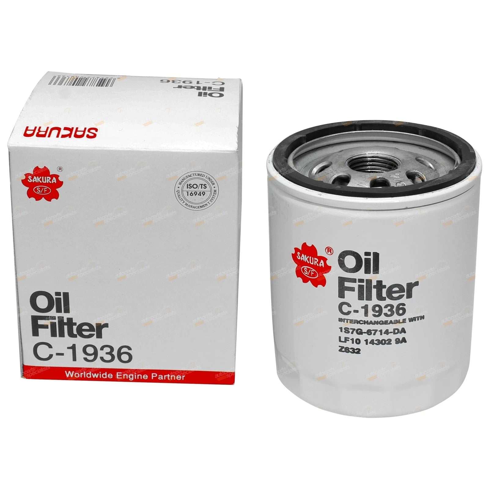 Sakura Engine Oil Filter for Ford Focus (2002–2005) EDDB 2.0L 4cyl