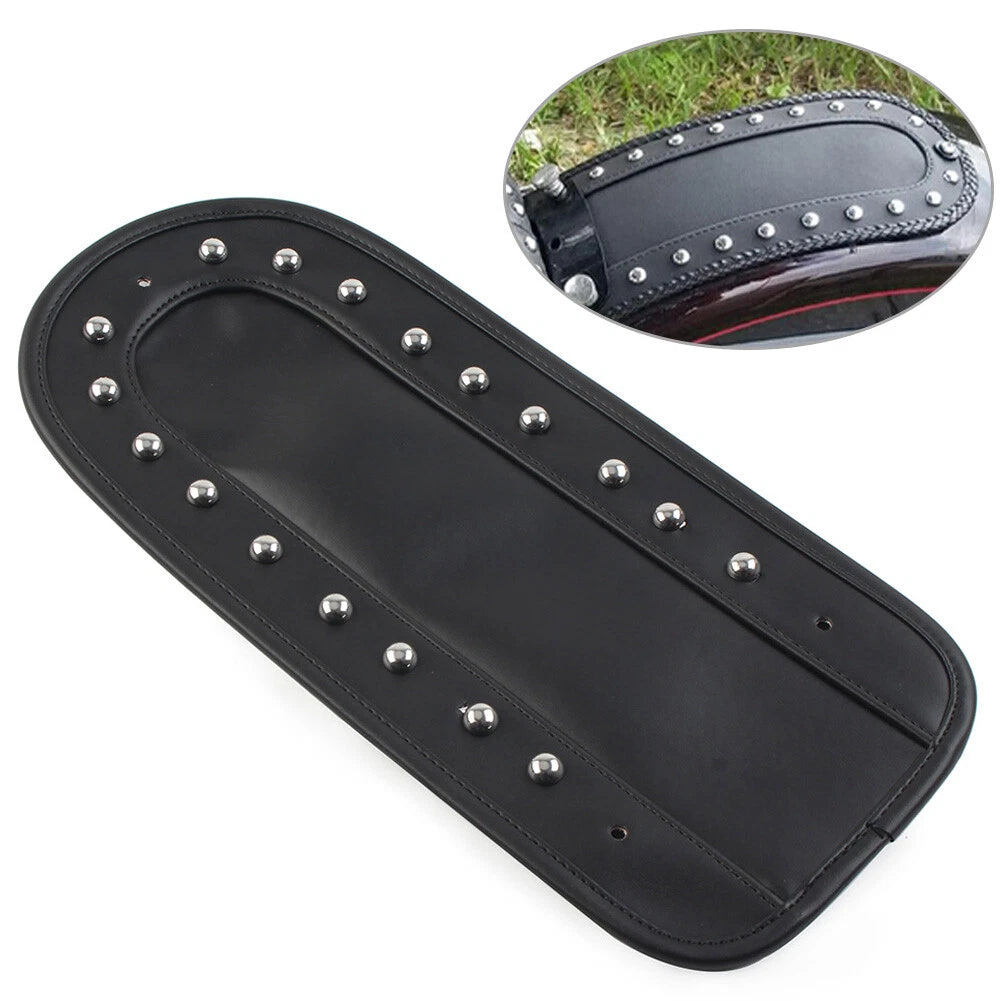 Rear Fender Bib Solo Seat for Harley Heritage Softail (2006–2017) Black PU Leather