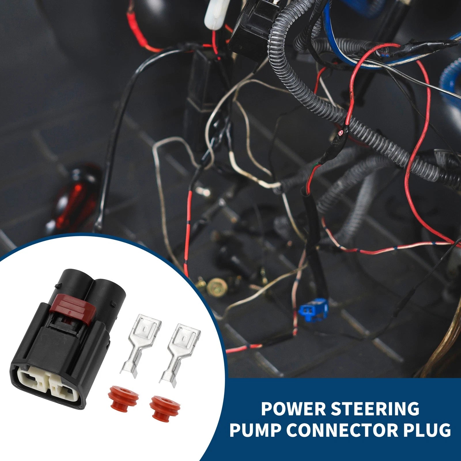 Power Steering Pump Electrical Connector 2 Pin for Mercedes Benz (2000–2007)