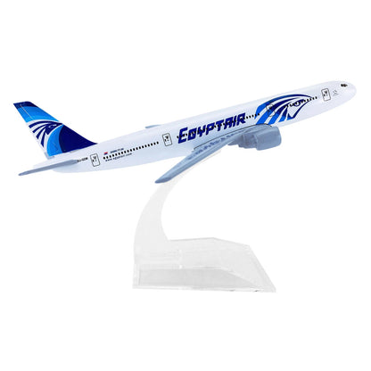 Diecast Model Plane for EgyptAir B777 (1:400 Scale)