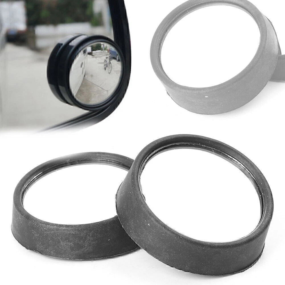 2X Round Blind Spot Mirrors for Universal Fit (360° Angle)