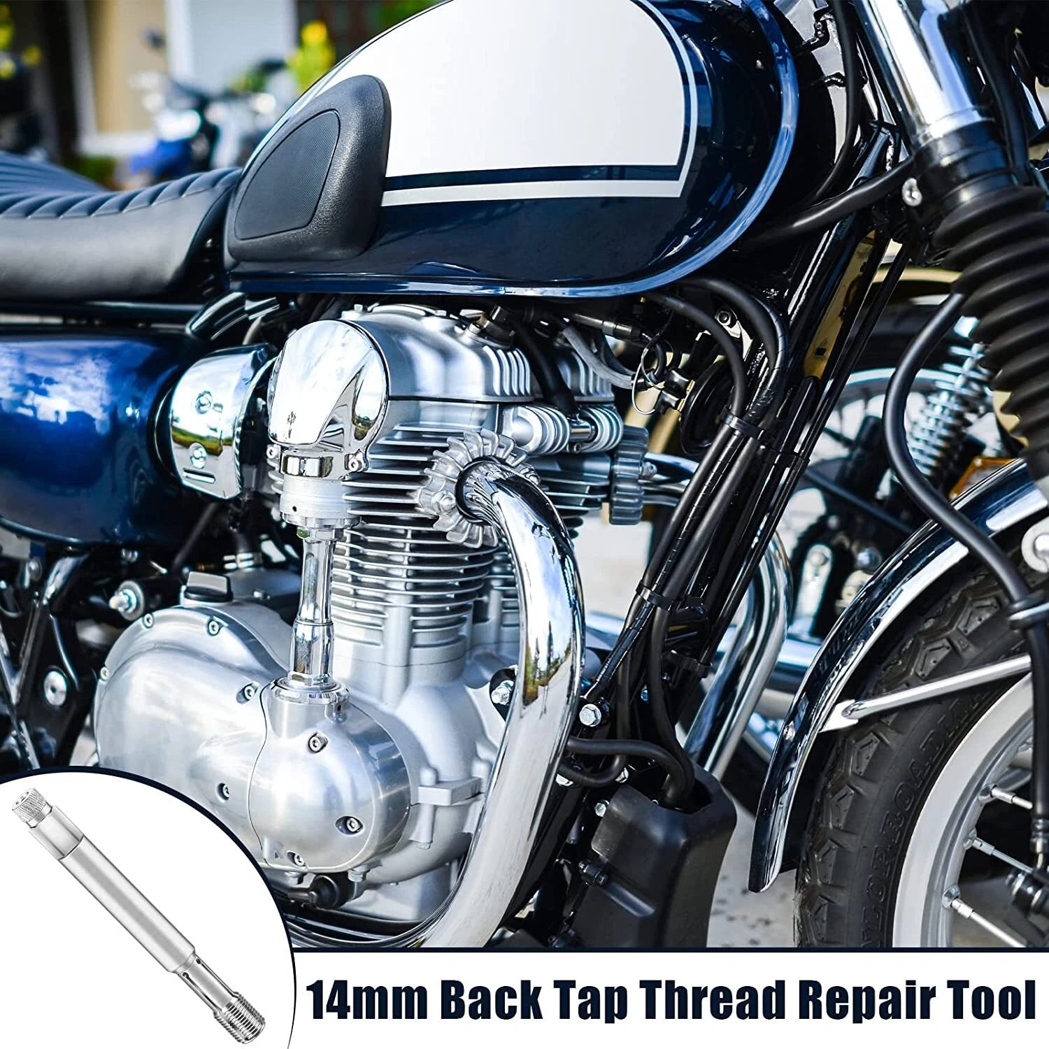 14mm Back Tap Thread Repair Tool for Auto Spark Plug (640811)