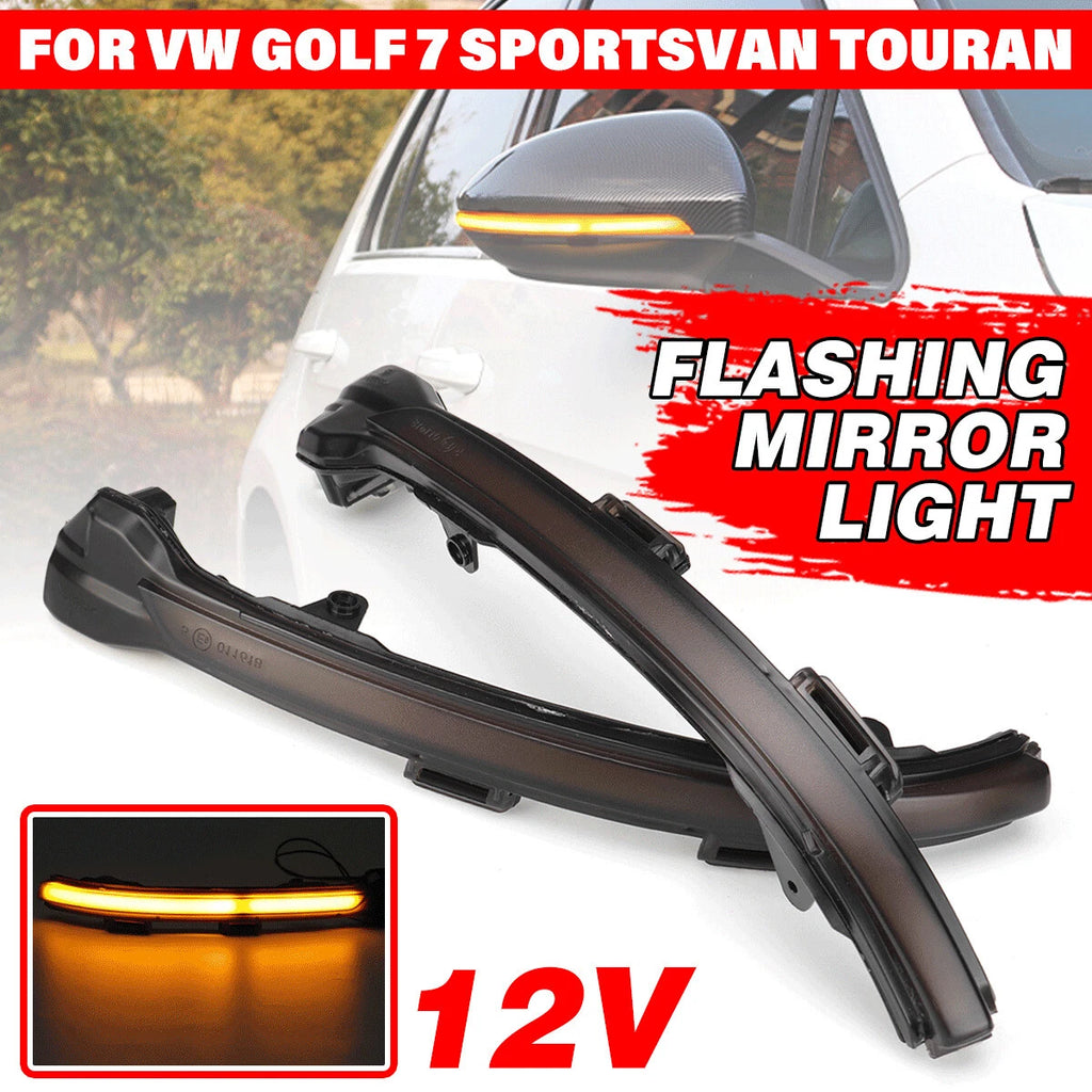 Dynamic Turn Signal Side Mirror Sequential Light for Golf MK7 (2012–2023)