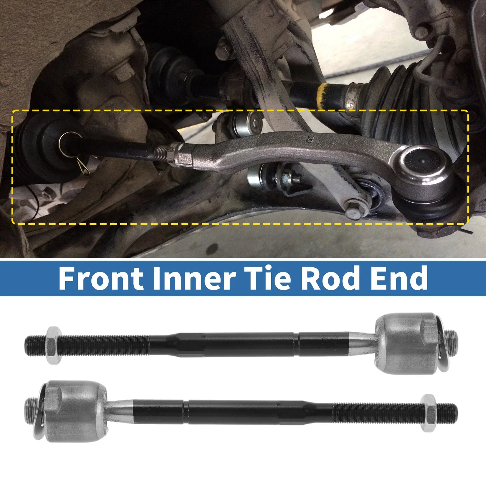 Front Inner Tie Rod End Links Set for Chevrolet Colorado (2004–2006) RWD