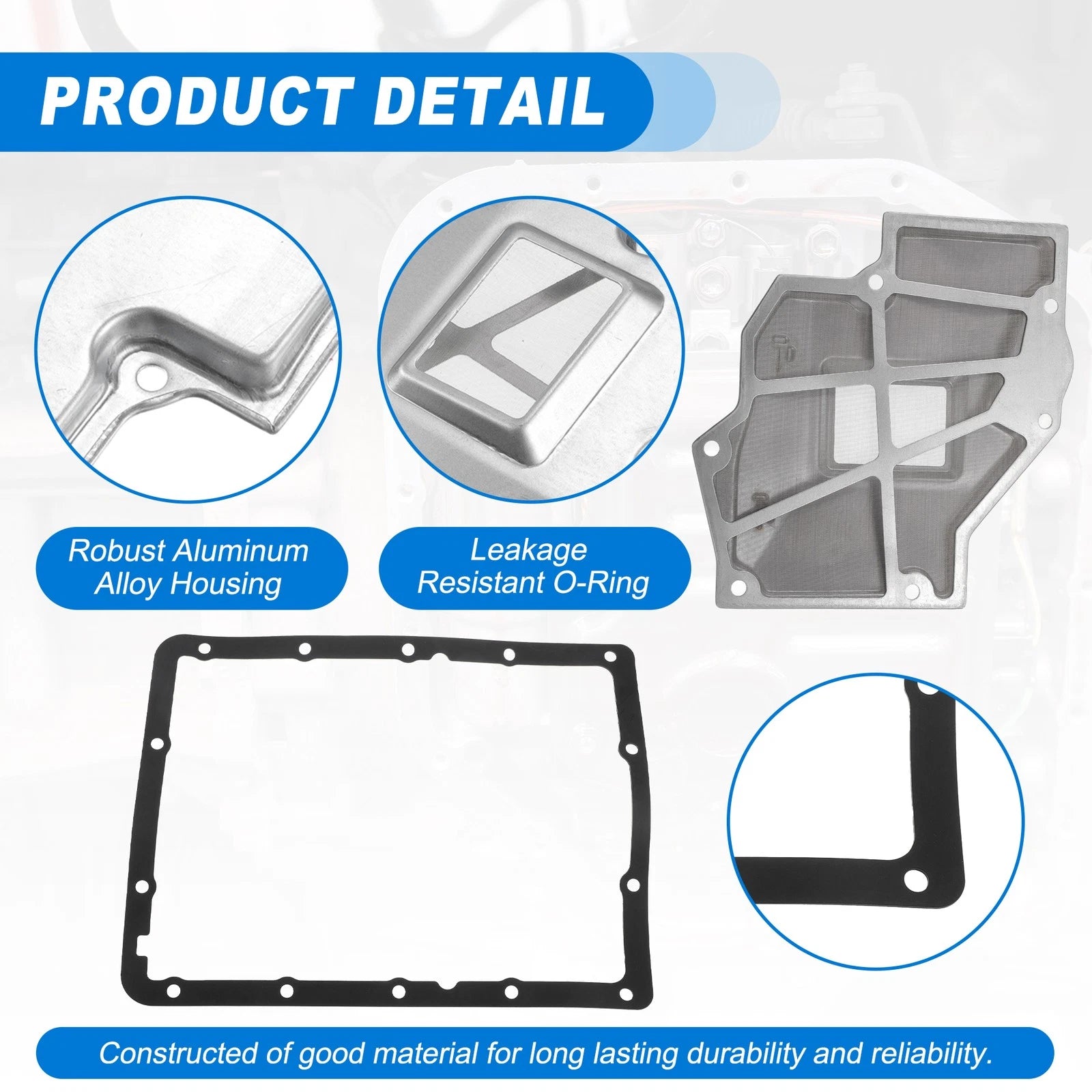 Transmission Filter Oil Pan Gasket Kit for Chevrolet A43DE (1996–2006)