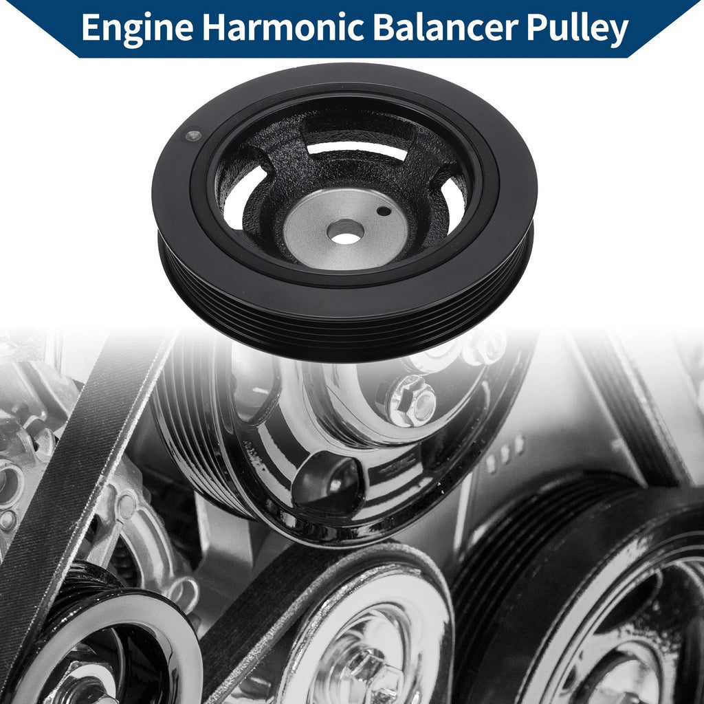 Engine Harmonic Balancer Crank Pulley for Hyundai Santa 6 Groove (1996–2005)