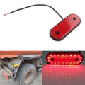LED Oval Side Marker Indicator Light for Trailer Truck Lorry Van (RED)