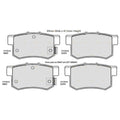 Rear Disc Brake Pad Set for Honda Integra (1993–2006)