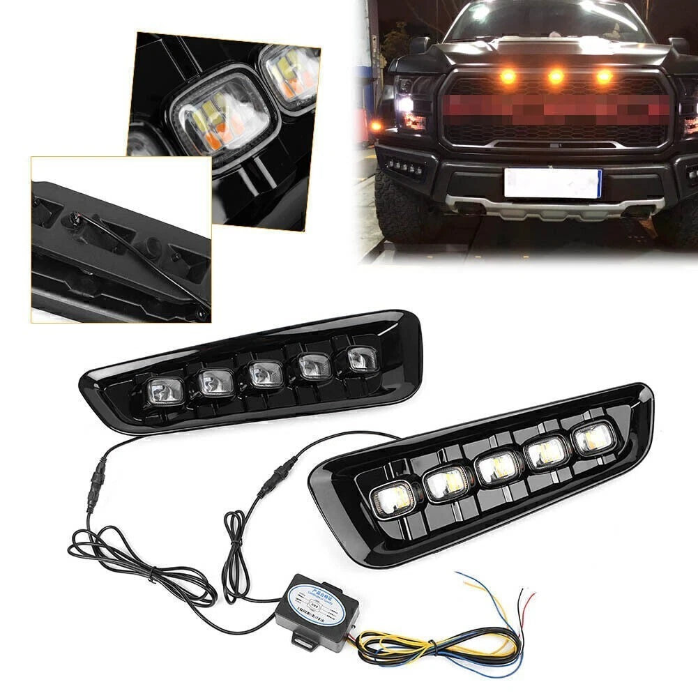 LED Daytime Running Light DRL Lamp for Ford F-150 Raptor (2016–2018)