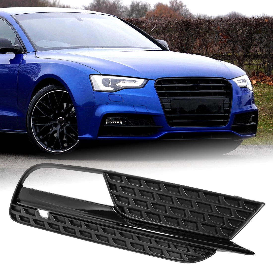 Front Right Side Fog Light Grille Cover for Audi A5 (2013–2014)