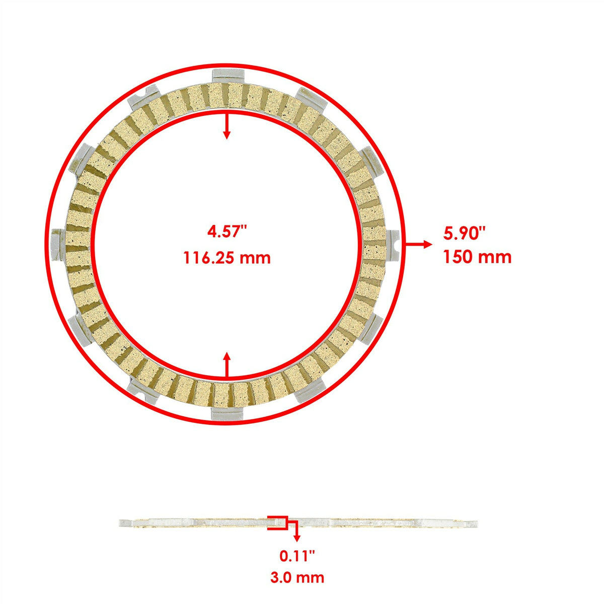 Clutch Friction Plates Replacement for Suzuki SV650 (2003–2019)