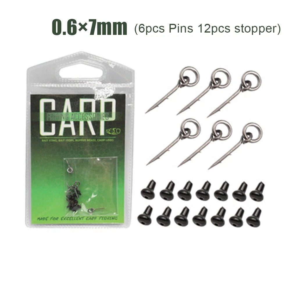 Complete Set 1012pcs Carp Bait Spikes Pins for Boilies Hair Rig Tackle