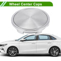 Wheel Center Caps for - 65mm Silver Tone