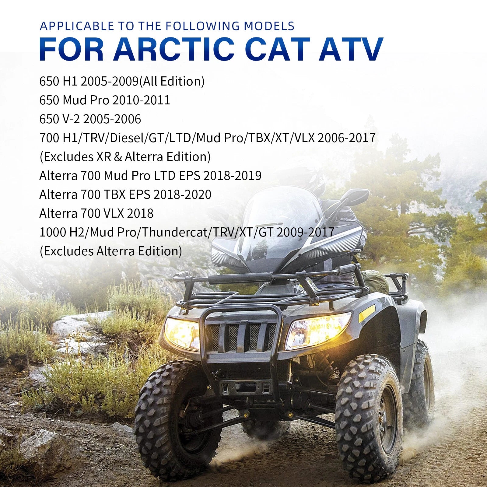 Storage Box Cover for Arctic Cat ATV 400 450 500 550 700 1000 TRV (0470-513)
