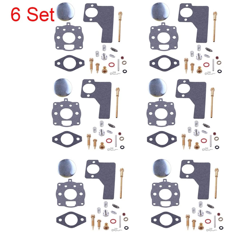 Set of 6 Carburetor Repair Kits for B & Stratton 10-16hp (394989, 243431, 243432)