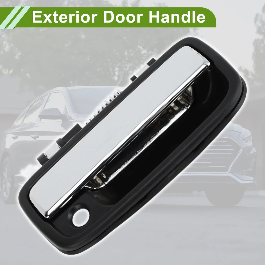 Exterior Door Handle Front Right Replacement for Toyota Black Silver (2007–2014)