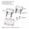 25mm Handlebar Risers for Yamaha Tracer 700 MT07 (2014–2018) T9