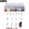 Complete Automotive Connector Pin Set 518pcs with Terminal Removal Tools