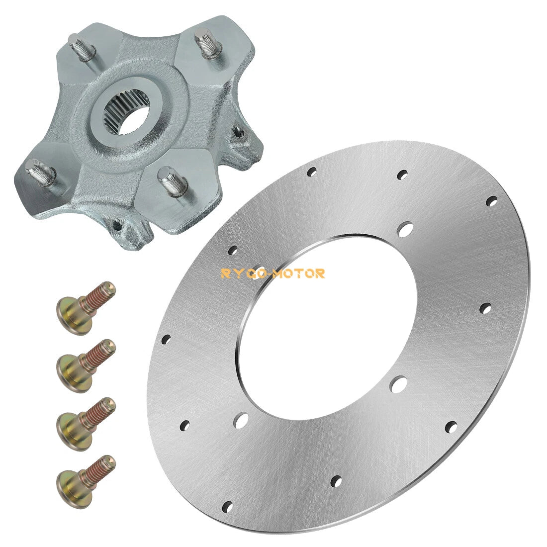 Front Wheel Hub & Brake Rotor Disc for Arctic Cat 250 300 400 450 500 550 650 700 (2000–2023)