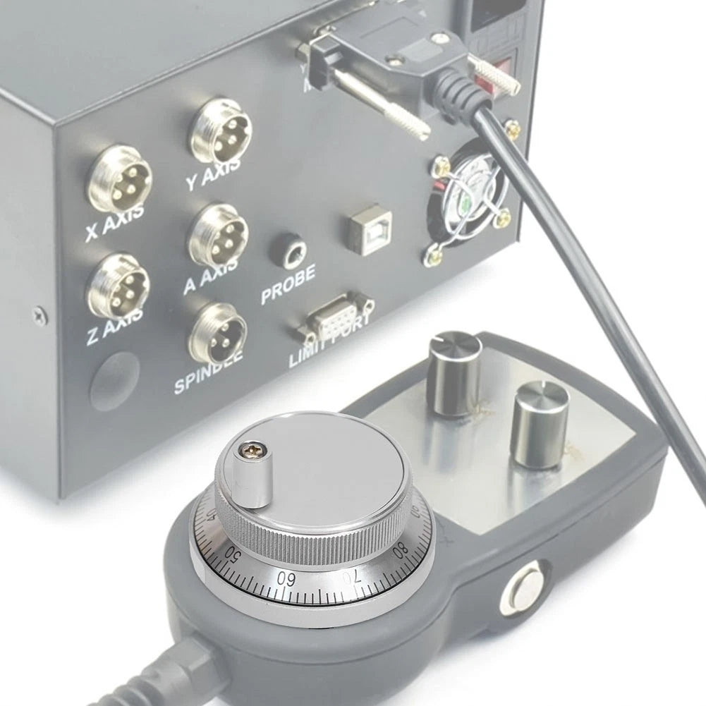CNC Pulser Handwheel for CNC Machines - 4Pin Encoder, Smooth Rotation