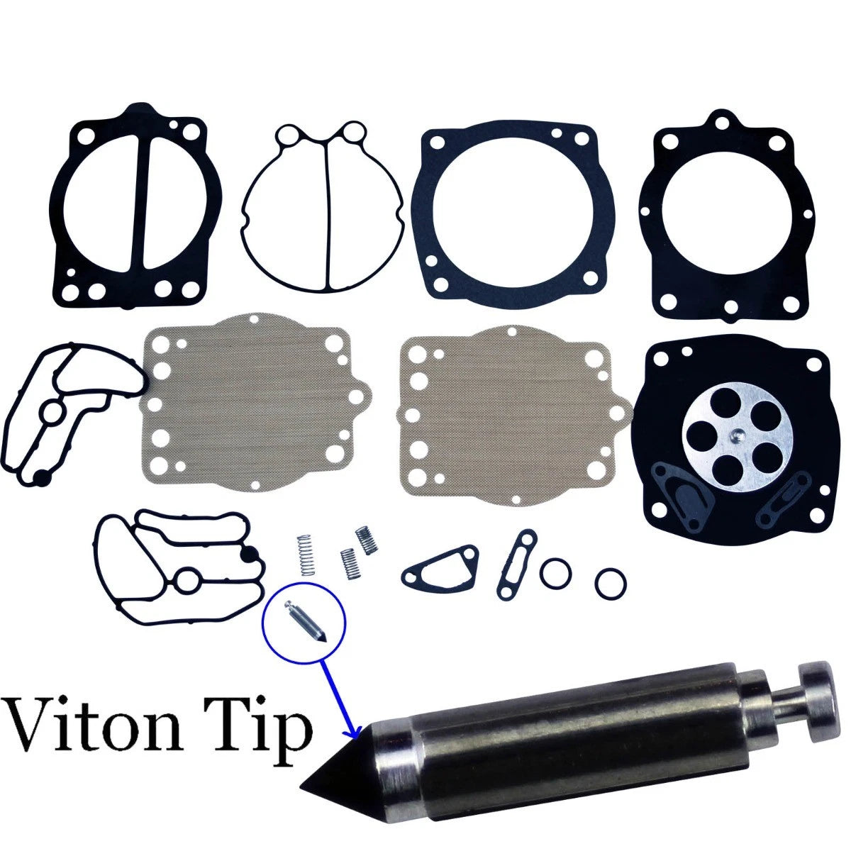 Carburetor Rebuild Kit for Polaris Freedom Genesis Virage Octane (Keihin)