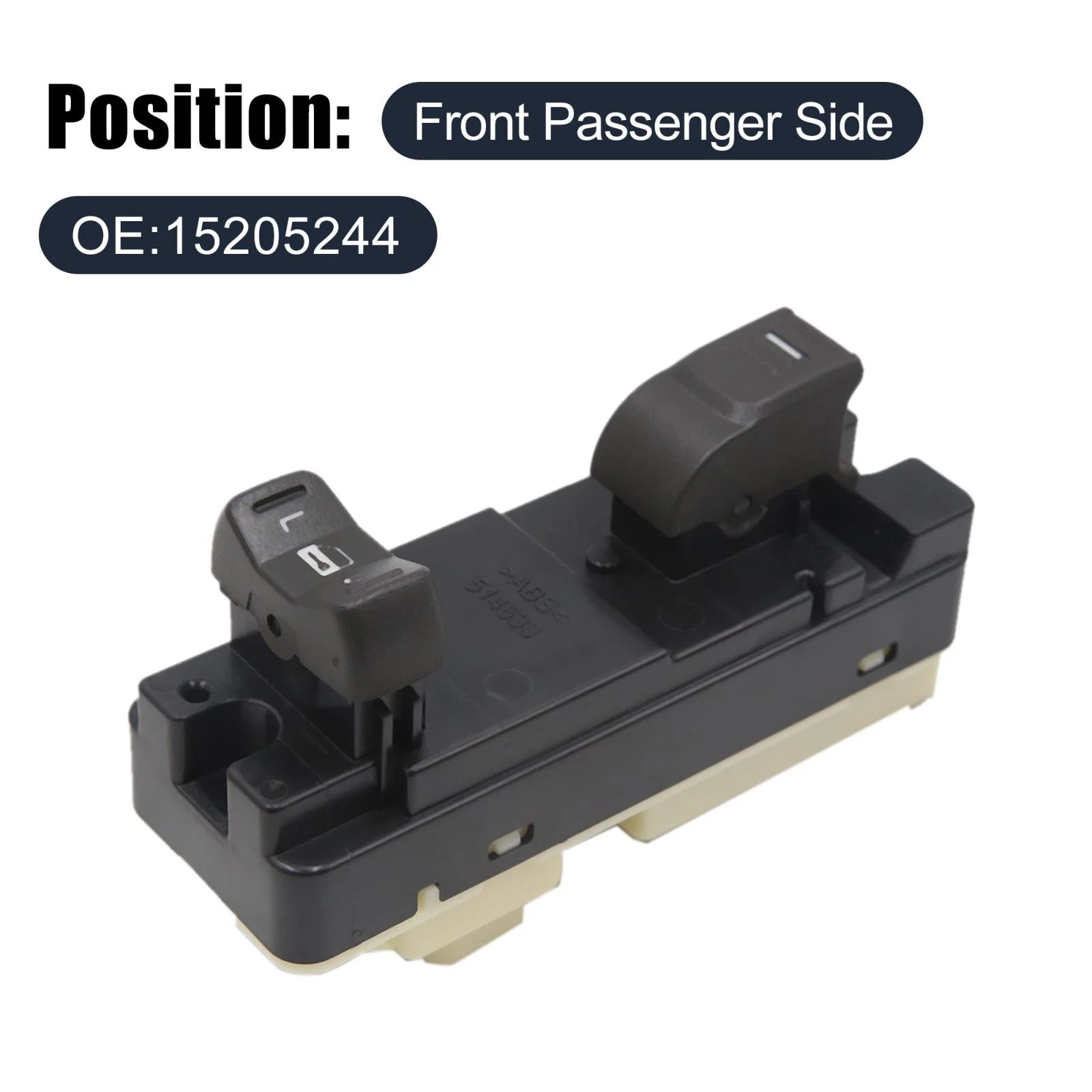 Power Window Switch Front Passenger Side for GMC Canyon and Chevrolet (2015–2016)
