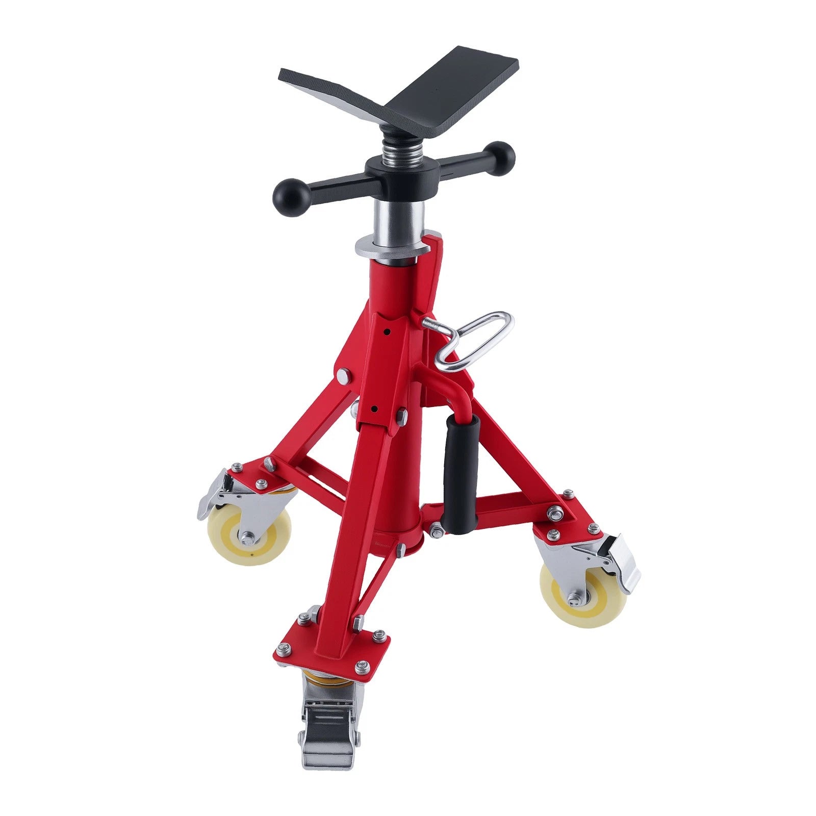 Adjustable V-Head Pipe Jack Stand for Universal (20-37 inch, 882 lbs Capacity)