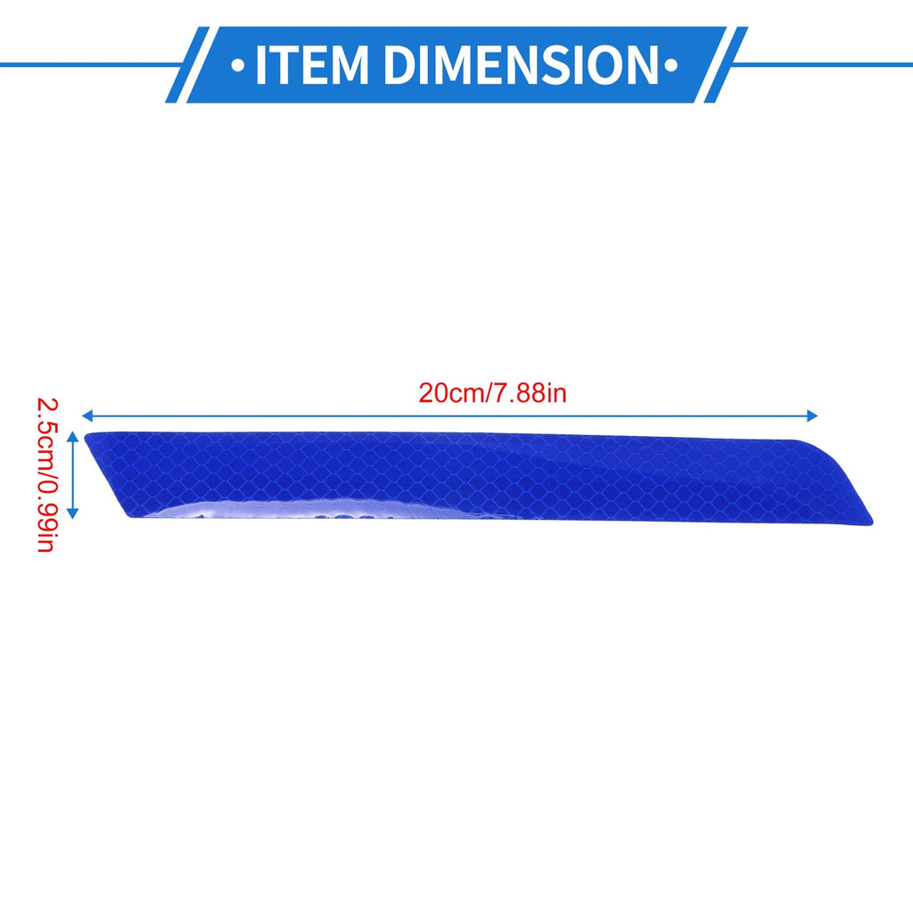 Reflective Bumper Decal for Universal Vehicles (Fluorescent Blue)