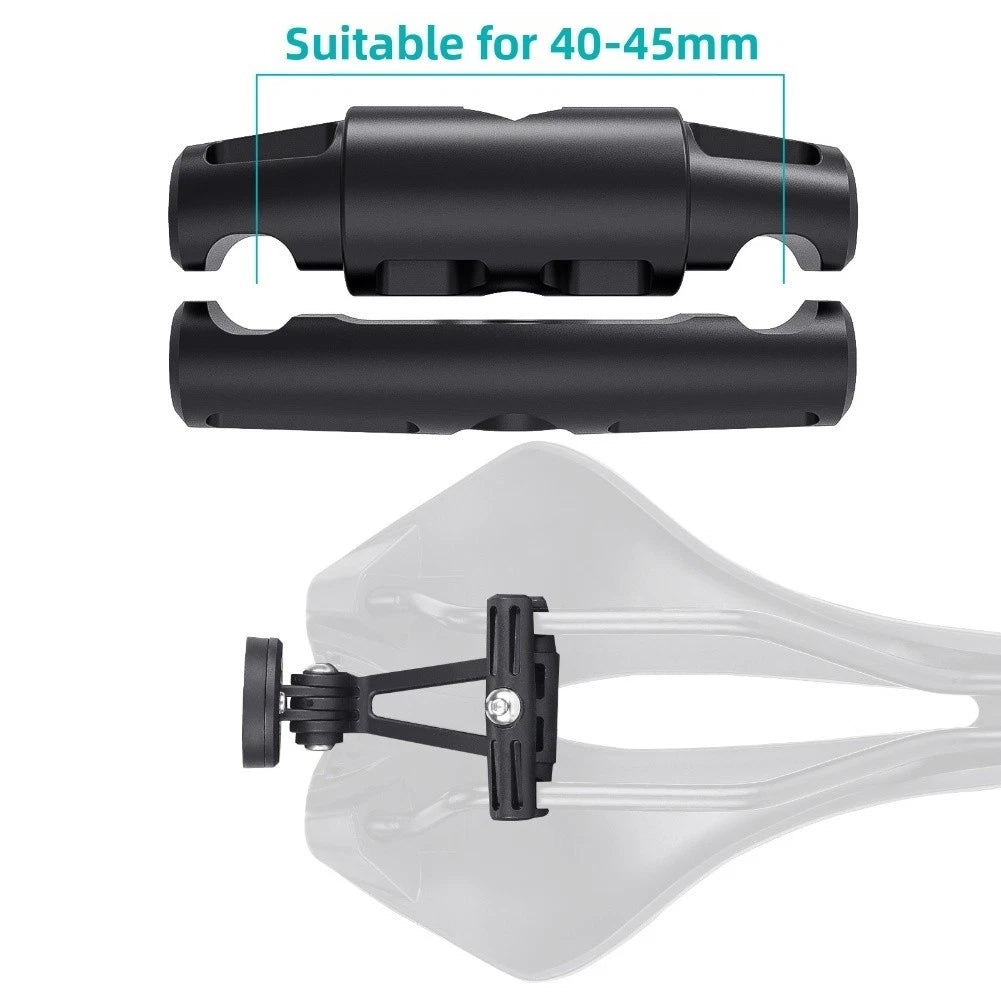 Bicycle Seat Clamp for Garmin Taillight Bracket and DJI Camera