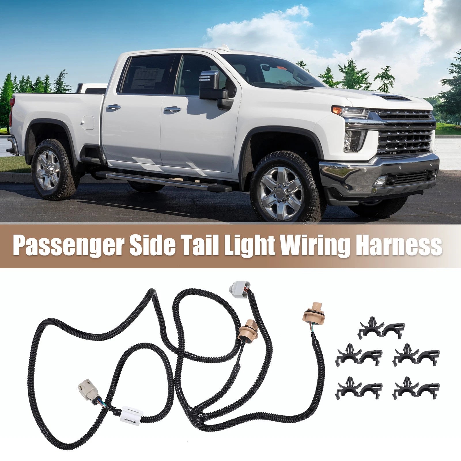 Set Tail Light Lamp Wiring Harness for Chevrolet for GMC Passenger Side (—)