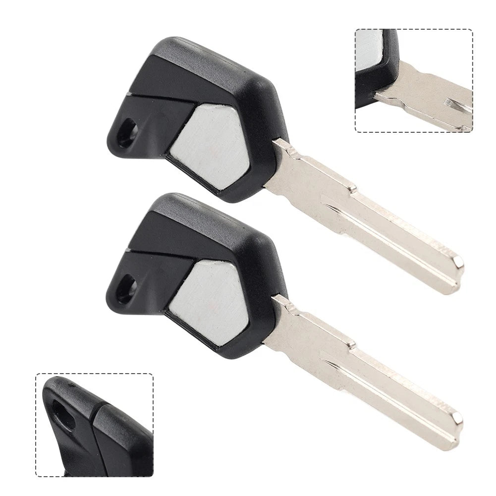 2Pcs Uncut Blade Blank Key for MV Agusta F4 1000 Brutale (920–1090)