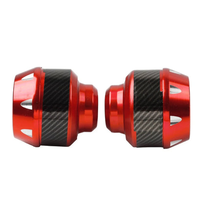 Front Fork Frame Sliders for Motorcycle (Alu, Red)