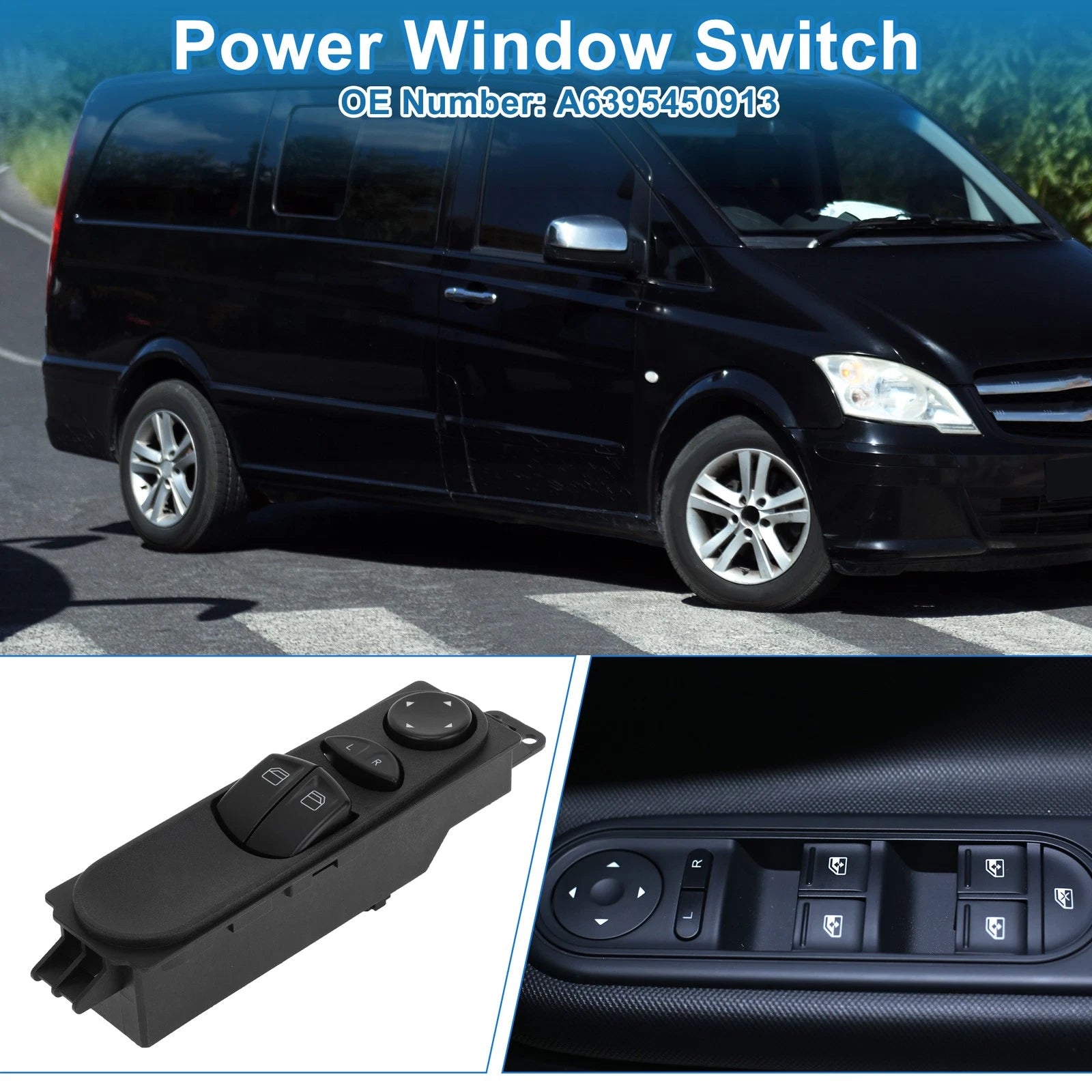 Power Window Switch Replacement for Mercedes-Benz Viano W639 (2003–2010)