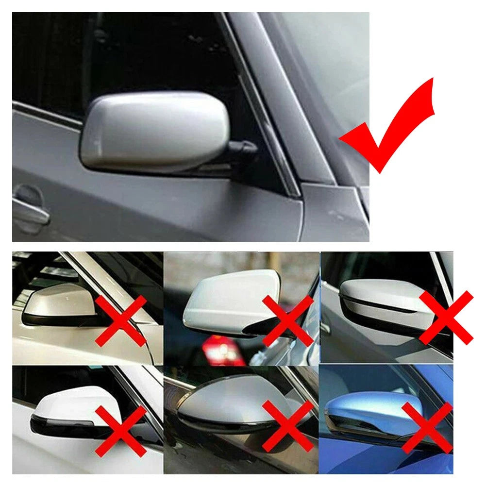 2X M Style Side Rearview Mirror Cover Caps for BMW 5 6 Series (2003–2010)