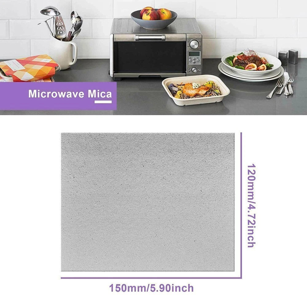 Set of 5 Mica Plates for Microwave (12 x 15cm)