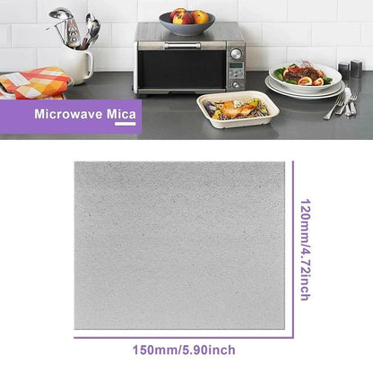 Set of 5 Mica Plates for Microwave (12 x 15cm)