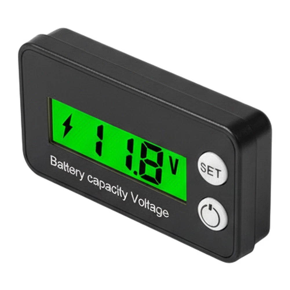 Digital Voltmeter DC 8-100V for Automotive Use (Reverse Polarity Protection, LCD)