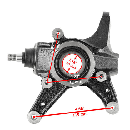Front Left Right Steering Wheel Knuckle for Honda TRX420FA Rancher (2009–2014)
